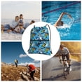 thumbnail image 6 of Easygdp snow board blue Drawstring Backpack Gym Bag,Sport Gym Sackpack,Gym Sack with Side Pocket for Men Women, 6 of 6
