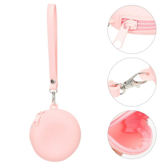 OUNONA zipper wrist pouch wallet Coin Purse Simple Design Silicone 1Pcs for Women Daily Use