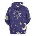 thumbnail image 3 of Seamless Celestial Pattern with Sun, Moon, Stars 3d Sweatshirts Hoodie Fashion Casual Personality Men's Women Street Hoodie Pullovers Long Sleeve Comfortable Top, 3 of 6