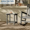 thumbnail image 2 of Towallmark Square HDPE Outdoor Side Table, Durable Adirondack Patio End Table, Weather Resistant & Easy To Assemble, For Beach Porch(Grey), 2 of 7