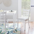 thumbnail image 4 of Linon Neville Dining Side Chair, Set of 2, White, 4 of 10