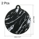 thumbnail image 2 of 2 piezas de alfombrillas protectoras para cocina de inducción, protector de estufa de inducción, patrón de mármol con asa (negro), 2 of 6