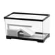 thumbnail image 3 of Acuario de tanque para tortugas, terrario para tortugas, tortuga trepadora, escondite con drenaje inferior negro, 3 of 9
