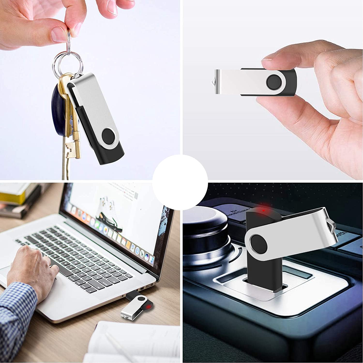 256GB USB 3.0 Flash Drive&nbsp; Swivel Memory Sticks(256GB* 10PCS,Black)