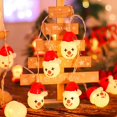 thumbnail image 2 of Cadena de luces de Payaso navideño , LED de hadas , para decoración del hogar, fiesta, Navidad, camping(Interfaz USB)(2 metros y 10 luces), 2 of 5