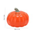 thumbnail image 4 of 2Pcs Ceramic Tea Storage Pot, Creative Ceramics Pumpkinshape Sealed Can Container for Home Kitchen, Can Store Tea/Honey/Coffee Orange, 4 of 9
