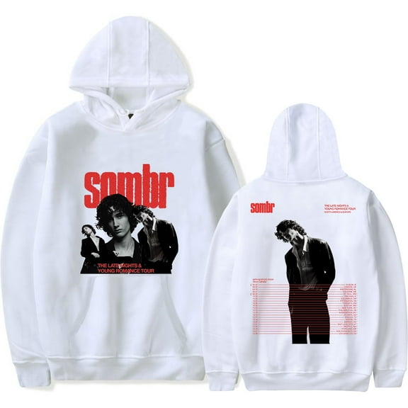 Sombr The Late Nights Young Romance Tour 2025 Hoodies Merch Women Men Long sleeve Fashion Casual Hooded Sweatshirts