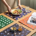 thumbnail image 4 of Tapete De Mesa De Cuero Resistente Al Agua, Mantel Individual De Aislamiento Térmico, Tapete De Cena Decorativo Con Patrón Único Para Cocina, Sala De Estar, Oficina, Picnic Vogacara HA027934-04, 4 of 7