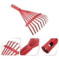 thumbnail image 6 of WHAMVOX 2pcs Convenient Metal Rake For Leaves Steel Garden Tool Comfortable Handle Efficient Leaf Rake For Lawn And Yard Maintenance, 6 of 8