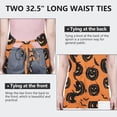 thumbnail image 6 of Classic Halloween Pumpkin Apron-Garden Aprons for Women with Pockets-Cotton Linen Waterproof Kitchen Cooking Gardening Aprons Adjustable for Kitchen,Cooking,BBQ and Salon 32"x27", 6 of 7
