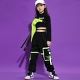 thumbnail image 3 of Traje de hip-hop para niñas Traje de baile de jazz Alojamiento de hip-hop para niños Vestimenta de pasarela para niñas Actuación de jazz, 3 of 5