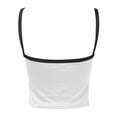 thumbnail image 3 of Fgnfyis Women's Tank Tops Women's Summer Neck Sleeveless Crop Tank Color Block Slim Fit Casual Summer Tops for Women White M, 3 of 3