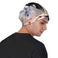thumbnail image 4 of Xecao Cute Mushroom Landscape Print Beanie Knitted Hat for Men Women, Winter Fashion Knit Cuffed Caps Unisex, 4 of 7