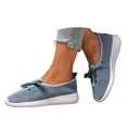 thumbnail image 3 of Xiaoxatg Women's Casual Sneakers Breathable Mesh Comfortable Walking Shoes Lace Up Design for Daily Activities and Versatile Styling 9.5 Light Blue, 3 of 9