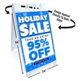thumbnail image 2 of Holiday Sale 95 Percent Off (24" X 36") Standard A-Frame Signicade, Includes Decal Applied To Stand, 2 of 4