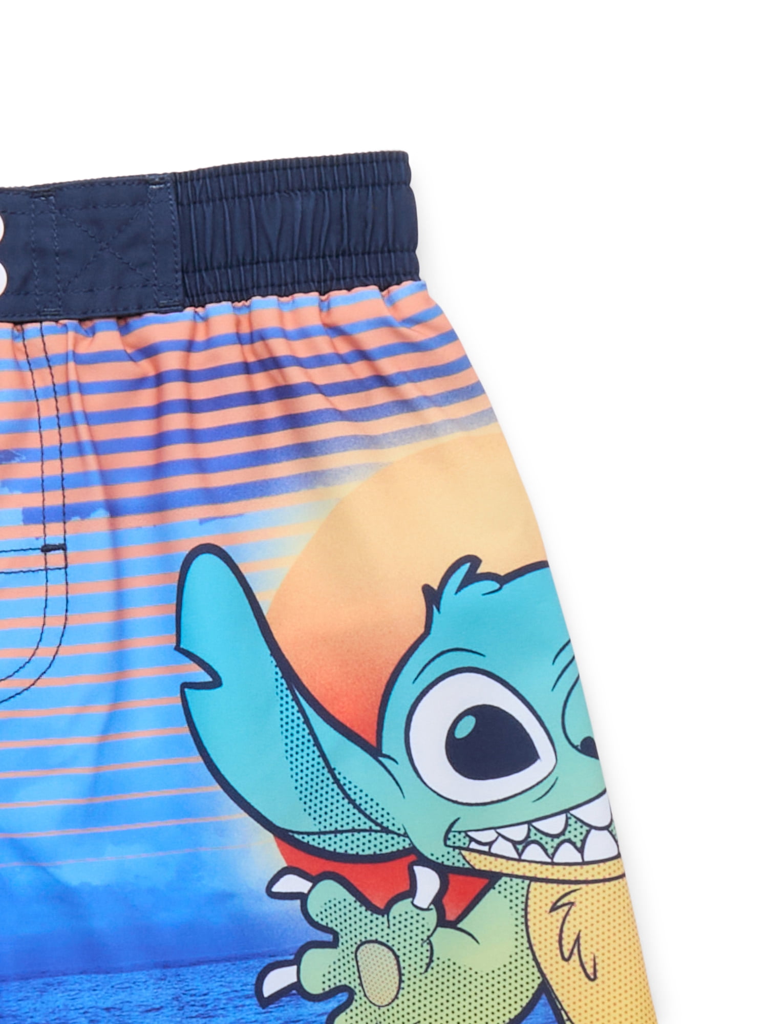 Stitch Boys Swim Trunks, Sizes 4-12