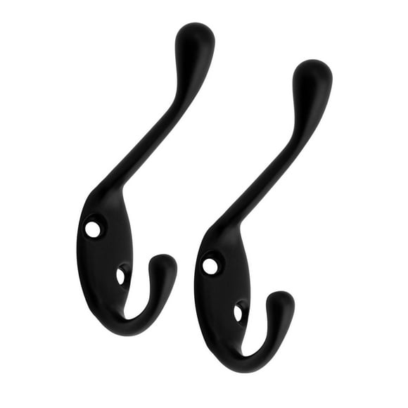 Era Double Hook 2-Pack Black