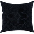 thumbnail image 5 of Better Trends 21"x 27" Standard Pillow Sham 100% Cotton Pillow Cover Medallion Design Machine Washable (Black) Ashton Collection, 5 of 5