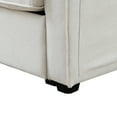 thumbnail image 3 of 4-Seater Linen Upholstered Sofa / Large Seat Depth and Multiple Color Options, 3 of 5