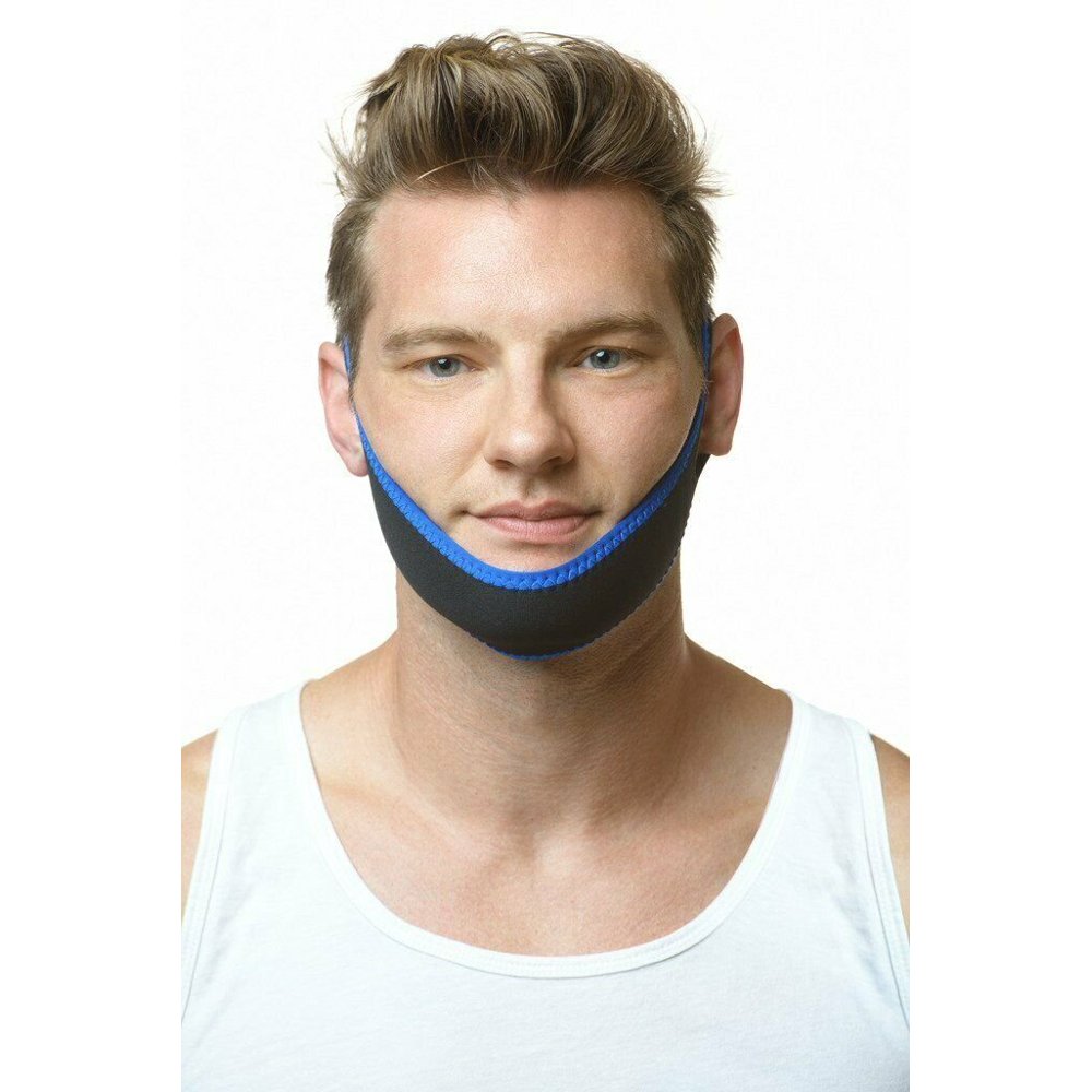 Adjustable AntiSnore Chin Strap SnoreDoc (SN003 V2) 77cm Blue