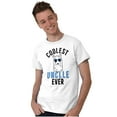 thumbnail image 3 of Best Llama Uncle Fathers Day Birthday Men's Graphic T Shirt Tees Brisco Brands X, 3 of 6