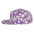 thumbnail image 3 of Balery Baseball Cap Flat Bill Hats for Men Adjustable Size for Running Workouts and Outdoor Activities All Seasons Dad Hat(Daisies Flowers ), 3 of 9