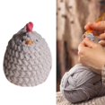 thumbnail image 2 of Lindo pollo de peluche, juguete de pollo relleno, decoraciones de pollo, mamás y mini pollos de ganchillo rellenos para niños, 2 of 8