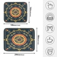 thumbnail image 2 of Ryvnso Retro Ethnic Flowers Dish Drying Mat for Kitchen Countertop 16x18 Small Dish Pad Drainer Rack Dish Sink Mats, 2 of 7