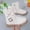 White, variant on Dpytoraw Children Shoes With Thick Heels And Soft Soles Mid Length Boots For Big Children Bow Leather Boots Mid Tube Warm Boots Size 3.5-4 Years