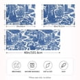 thumbnail image 2 of Yayeee Pillowcase King Size Set of 2 Satin Wrinkle Resistant Envelope Pillow Case, Blue Garden Pattern, 2 of 8