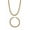 Gold, variant on Men's Curb Link Gold Ion-Plated Stainless Steel 2 Piece Chain and Bracelet Set (6mm)