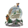 thumbnail image 4 of Kurt S. Adler Battery-Operated Musical Santa and SLED Waterglobe Water Globes, 120MM, Multi-Colored, 4 of 7