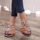 thumbnail image 3 of Sandalias con punta abierta para mujer a la moda, zapatillas con nudo, zapatos planos romanos para la playa Wmkox8yii  FOPL191, 3 of 6