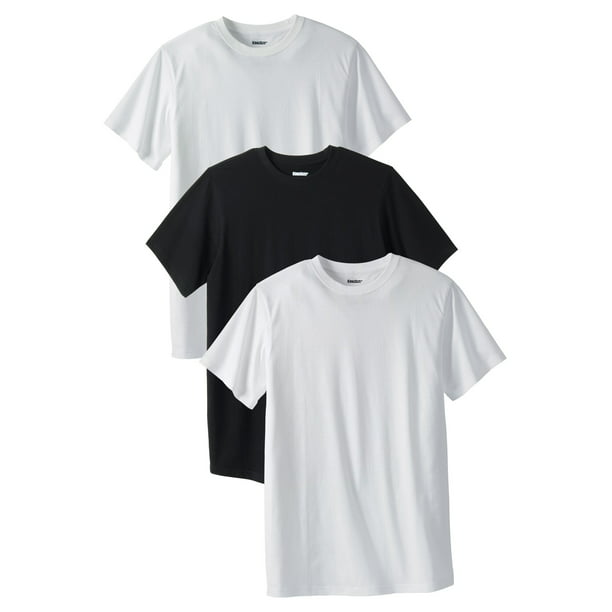 Kingsize Men's Big & Tall Cotton Crewneck Undershirt 3-Pack - Walmart.com