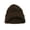Brown, variant on Winter Knitted Beanie w/ Bill- Grey