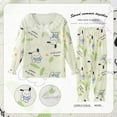 thumbnail image 1 of Pijama de Anime Sanrio Cinnamoroll Kuromi My Melody para niños, cárdigan informal de manga larga con cuello vuelto, ropa de dormir para niñas, primavera y verano, 1 of 4