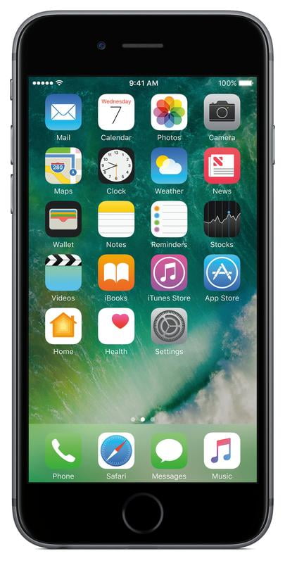 AT&T PREPAID iPhone 6s 32GB Prepaid Smartphone, Space Gray w/ $45 airtime included