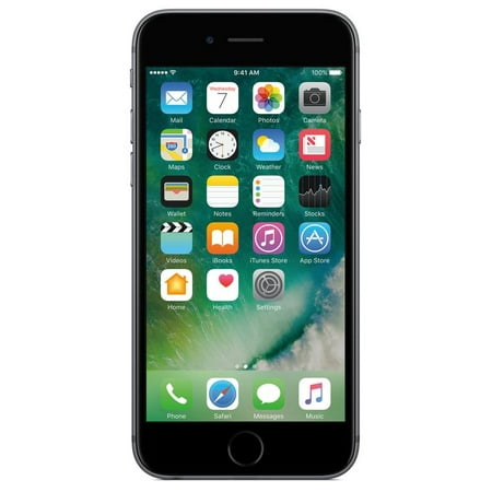 AT&T PREPAID iPhone 6s 32GB Prepaid Smartphone, Space Gray w/ $45 airtime (Best Rated Prepaid Smartphone)