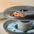 thumbnail image 4 of iPettie  Donuts Frost 6 Meal Cordless Automatic Pet Feeder, Dry & Wet Food Automatic Cat Feeder with Two Ice Packs Black, 4 of 5