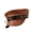Brown, variant on Unisex Gothic vintage Beret Cap PU Leather Cap Easy Clean Practical Design