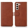 thumbnail image 2 of ELEHOLD Samsung Galaxy S22 Wallet Case,Ultra Slim PU Leather and Soft TPU with Shockproof Magnetic Card Slots Flip Case for Samsung Galaxy S22 6.1 inchFor Samsung Galaxy S22,Brown, 2 of 7