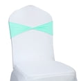 thumbnail image 2 of MDS Pack of 100 Spandex Chair Bow Sash Bands Ties Without Buckle for Wedding - Sea Green, 2 of 5