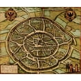 thumbnail image 2 of Vintage Maps 14x12 Gold Ornate Wood Framed with Double Matting Museum Art Print Titled - Antique Map of Jerusalem, 2 of 4