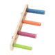 thumbnail image 2 of Juguete de escalera de madera para pájaros con gimnasio de actividades colgante, multicolor, accesorios para jaulas de aves pequeñas para trepar, morder, hacer ejercicio y jugar., 2 of 6