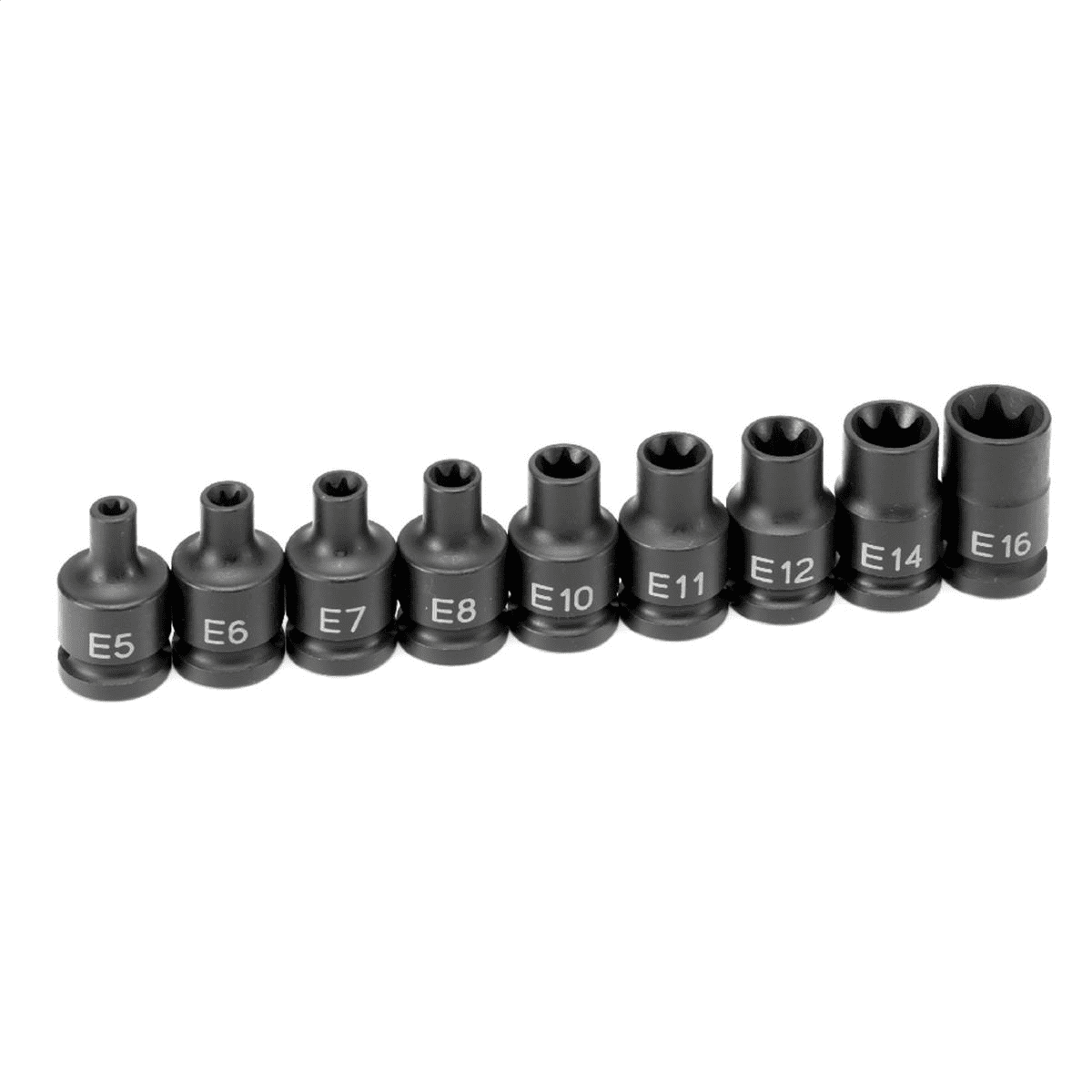 Grey Pneumatic 1219ET 3/8" Drive 9 Piece External Star Impact Socket Set