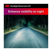3M Automotive Headlight Restoration Kit, Restore and Protect, Clear, 1 Pack
