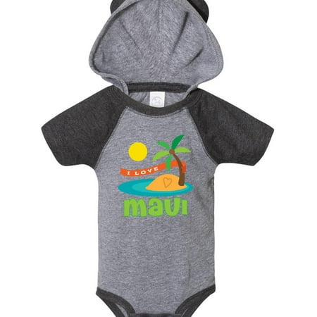 

Inktastic I Love Maui Gift Baby Boy or Baby Girl Bodysuit