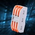 thumbnail image 3 of Wiring Terminal Wire Conductor 50 Pcs Wiring Conductor 11~28AWG PCT-2-3 Orange Quick Wiring Terminal Connector ANGGREK Otros, 3 of 8