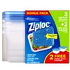ZIPLOC MED SQR 3CT + 2 EX XTRA SM SQR