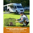thumbnail image 7 of Alden Design 24 Inch Divider Dog Kennal with Slide Out Tray, Black, 7 of 7